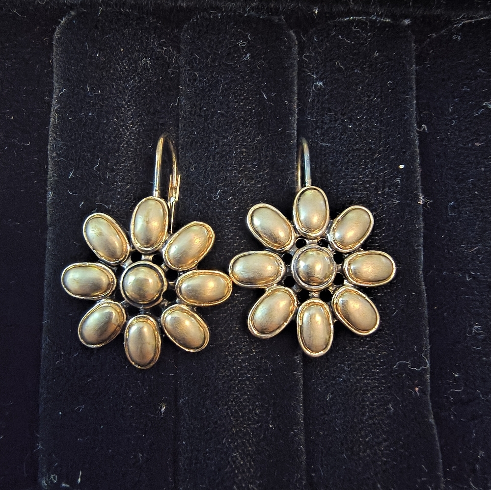 Vintage Monet Flower Earrings